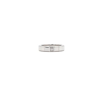 Chopard 18K White Gold 0.03 Carat 1P Diamond Ice Cube M Medium Ring 8 152930008