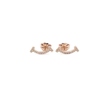 TIFFANY & CO 18Kローズゴールド ダイヤモンド ミニイヤリング 36667184 75962312 152932644