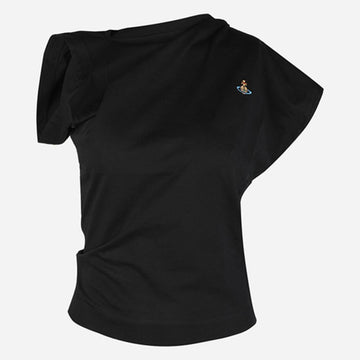 VIVIENNE WESTWOOD ヘボロゴドレープTシャツ ブラック 1504000A J001M N401 152941035
