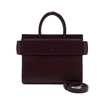 Givenchy Leather Horizon Small Tote Bag and Shoulder Bag Crossbody Burgundy BB05557005 152978847