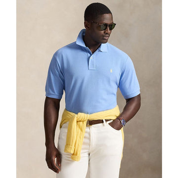 POLO RALPH LAUREN メンズビッグ＆トールアイコニックメッシュポロシャツブリストルブルー4XB 155750335