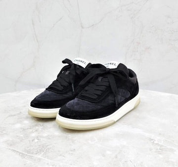CHANEL Suede Quilted Sneakers G38740 145558660