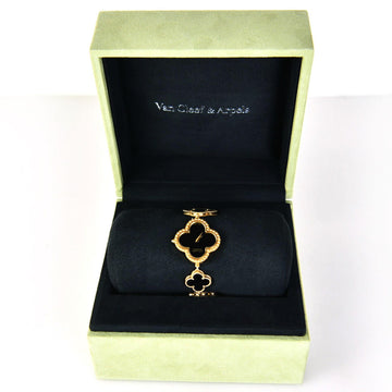 VAN CLEEF & ARPELS 18K オニキス アルハンブラ 18K ゴールドウォッチ 13299 153067170