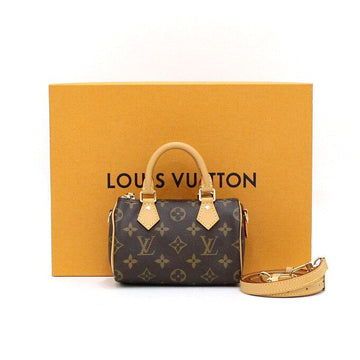 Louis Vuitton Nano Speedy Monogram Canvas Tote and Shoulder Bag Crossbody M81085 153099678