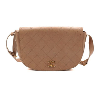 CHANEL キルティングステッチ フラップ サドル メッセンジャー ショルダーバッグ 153099679