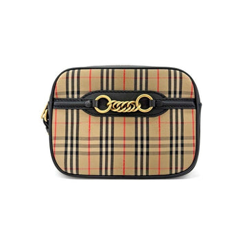 BURBERRY チェック ブラック ベルトバッグ 8007350 152900149