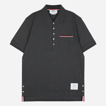 THOM BROWNE 3ストライプポケットシャツ ダークグレー MJP022A 01455 025 153101595