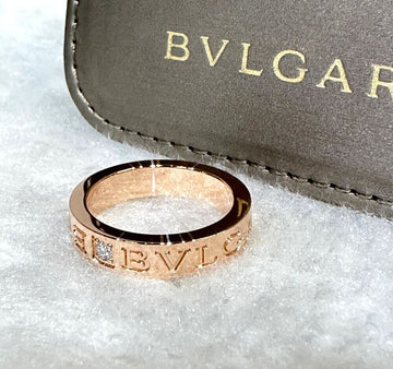 BULGARI ピンクゴールド BB 1P ダイヤ リング 49号 G053002 148577056