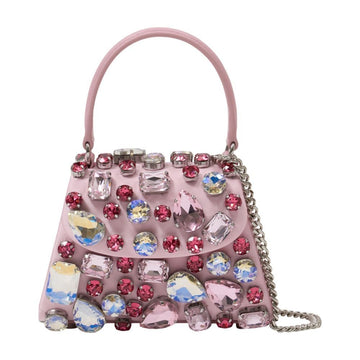 Self-Portrait Crystal Mini Bag Satin Pink 158856706 [P]