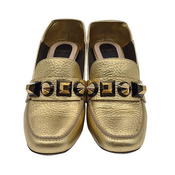 FENDI ゴールドスタッズローファーパンプス 22426093 153199686