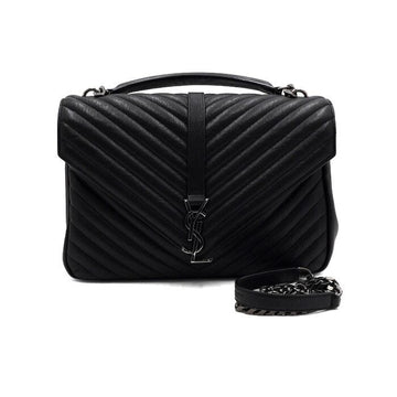 SAINT LAURENT 392738 コレッジ ラージ シルバー チェーン トートバッグ 兼 ショルダーバッグ aa61425 153204193
