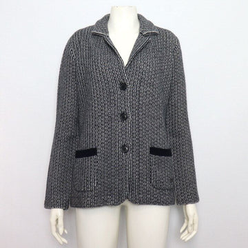 Loro Piana Cashmere Tweed Cardigan Jacket with Arm Patches 4525 153207107