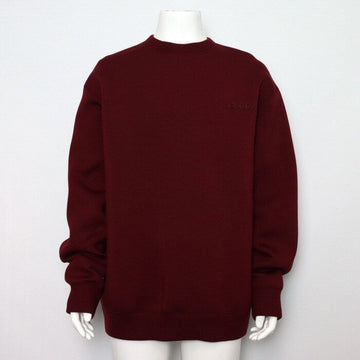 Gucci Lettering Logo Burgundy Crewneck Men's Sweatshirt 803974 153207191