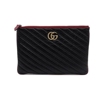 GUCCI ブラック マトラッセ クラッチバッグ aa61430 153264853