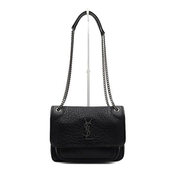 Saint Laurent Grain Lambskin Baby Niki Silver Chain Shoulder Bag and Crossbody 633179 153264847