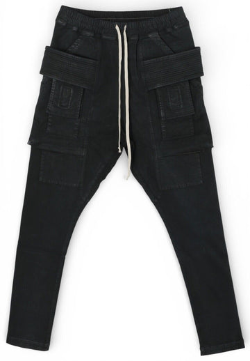 RICK OWENS Cargo DRKSHDW CREATCH CARGO schwarze Stretch-Jeans DU02C5376 SBB 09 60485914