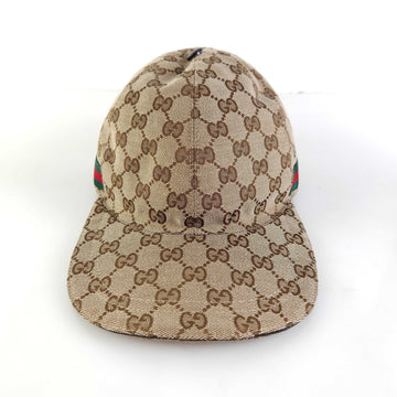 Gucci Original GG Web Baseball Cap 200035 13357 153302277