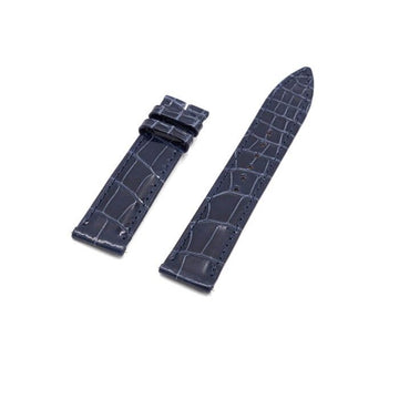 JAEGER LE COULTRE QC13162Z ブルー ティラピア ラグ 17mm 専用 予備 レザーバンド レザーストラップ aa61408 153400160