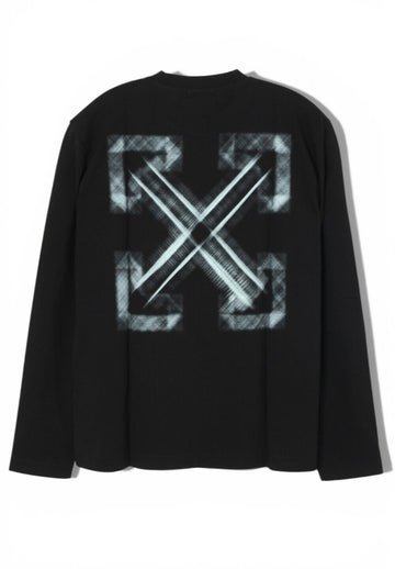 OFF WHITE VIBE ARROW Langarm-T-Shirt Schwarz OMAB086S25JER0031041 125864684