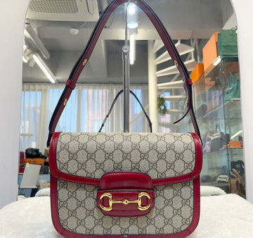 Gucci GG Supreme 1955 Horsebit Shoulder Bag 602204 148576538