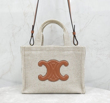 CELINE Small Tys Cavas Stripe Tote Bag 199162FEE 148264644