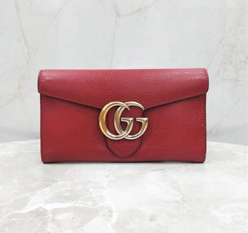 GUCCI gg rote GG Marmont Geldbörse 12345 125541154