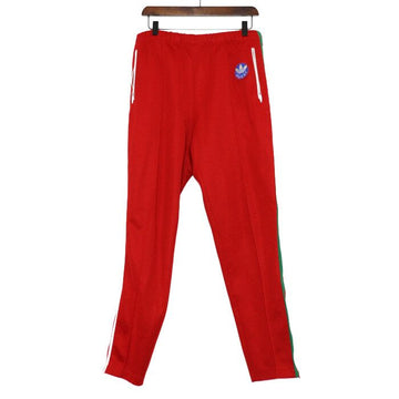 Gucci Red Cotton Polyester Logo Patch Men's Track Pants 692109 153453191