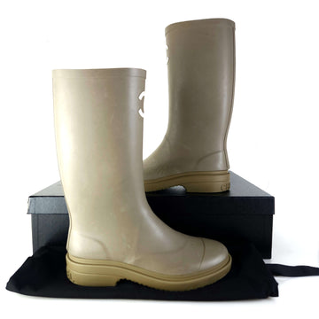 CHANEL Rubber Rain Boots G39620 13398 153480675