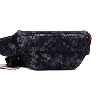 GUCCI ダークブルー GG デニム メンズ ベルトバック クロスバック 851706 153485277