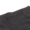 Miu Miu Initial Stitch Logo Gray Slate Skirt aa60352 153485634 [P]