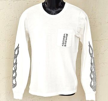 Chrome Hearts Flame Long Sleeve White 5VAPQRLF 153551144