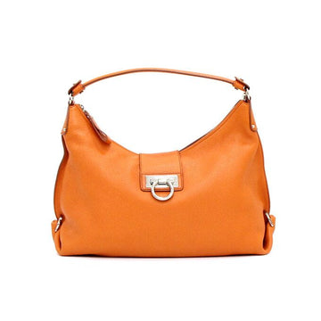 SALVATORE FERRAGAMO Orange Leder Schultertasche 21 D757 153559410