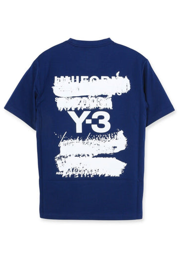 Yohji Yamamoto Y3 U GFX SS T Dark Blue JM7816 127324151
