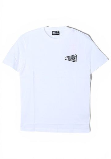 Diesel T-shirt Short Sleeve White A086880GRAI 100 54245722