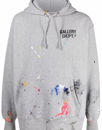 GALLERY DEPT Gallery Department Paint Logo Hoodie Grey GDEN2020P GREY 29962604
