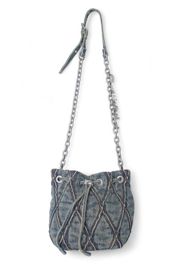 Diesel CHARMD SMINI Denim Bucket Bag Medium Blue X10346 P5570 HA001 145169411