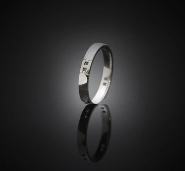 HERMES 18K ヘラクレスリング 61号 3.3MM 7247753350 76033472