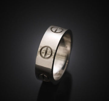 CARTIER 18k ラブリング 18Kホワイトゴールド 47号 5.5MM 7241687386 75683744