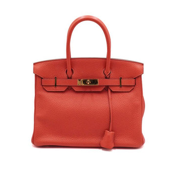 Hermes Togo Rose Zipper Gold Hardware Birkin 30 Tote Bag 1 153596491