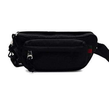 GUCCI Schwarze kleine Nylon-Beltbag mit eingeprägtem Logo 802096 153596526