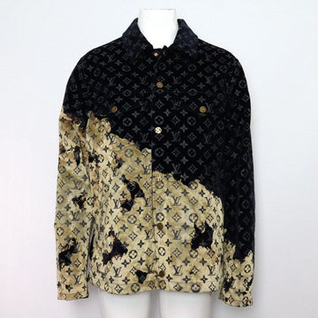 LOUIS VUITTON モノグラムブレンドヴェルヴェットデニムメンズジャケット 1AF760 153596684