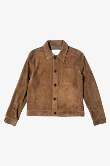 AMI 25FW ハート ロゴ ゴート スエード ジャケット HJK243 LH0059 216 1932 153601555