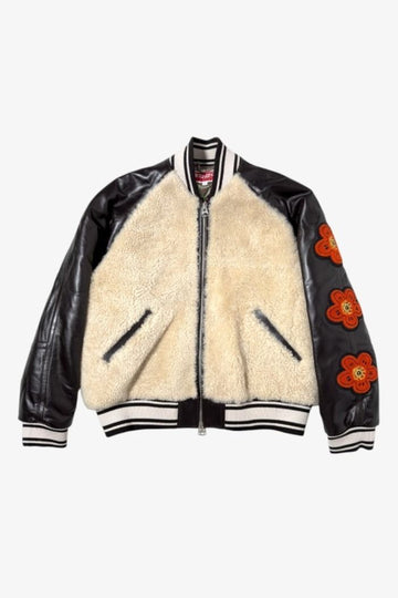 KENZO FUTURA 2000 シアリング レザー ジャケット 04 1936 153601558