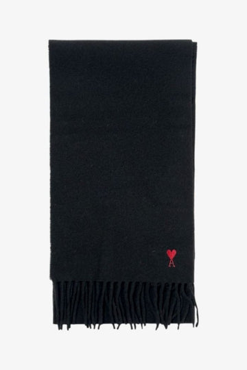 AMI Wool Muffler with Heart Logo 153601585