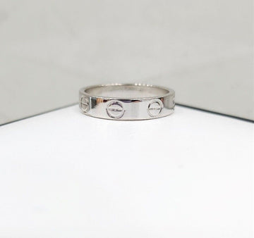Cartier White Gold Love Wedding Band Ring 47 152927125