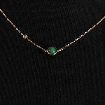PIAGET 006カラット 1Pダイヤモンドマラカイトポゼッションネックレス aa61194 153689717