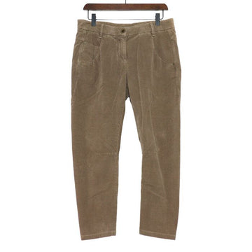Brunello Cucinelli Beige Cotton Corduroy Women's Pants 60961 153689739