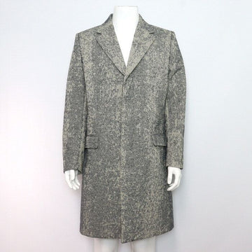 MATTHEW MILLER Gray Blue Cotton Blend Men's Coat aa61302 153689740