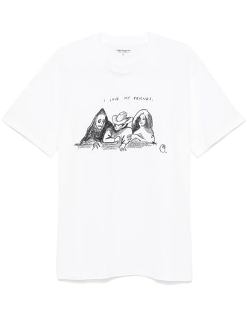 Carhartt WIP PEPE FRIENDS Short Sleeve T-Shirt White I03398200AXX 124800977