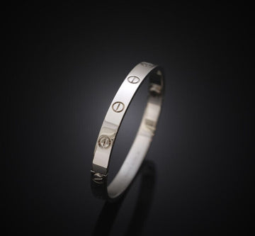 CARTIER 18k ラブブレスレット クラシックモデル 18K ホワイトゴールド 16号 7458666977 121375827